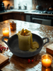 FewwEssentials 2x6 Pure Beeswax Pillar Candle | Hand-Poured, Long Burn, Natural Honey, Eco-Friendly Home & Meditation Décor