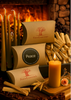 FewwEssentials 2x6 Pure Beeswax Pillar Candle | Hand-Poured, Long Burn, Natural Honey, Eco-Friendly Home & Meditation Décor