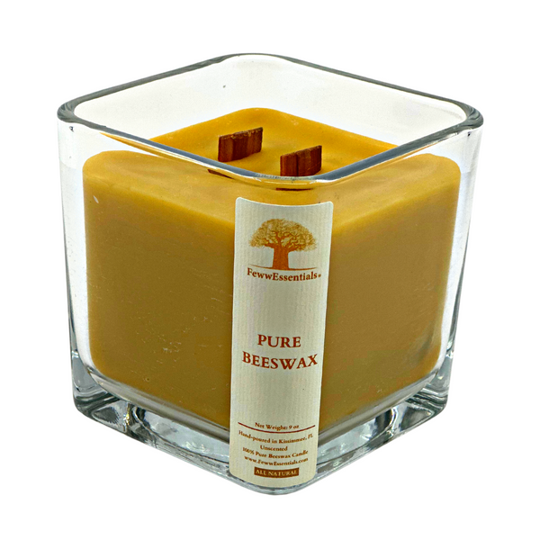 Natural Beeswax (Unscented) Pure Beeswax Candle – The Bath and