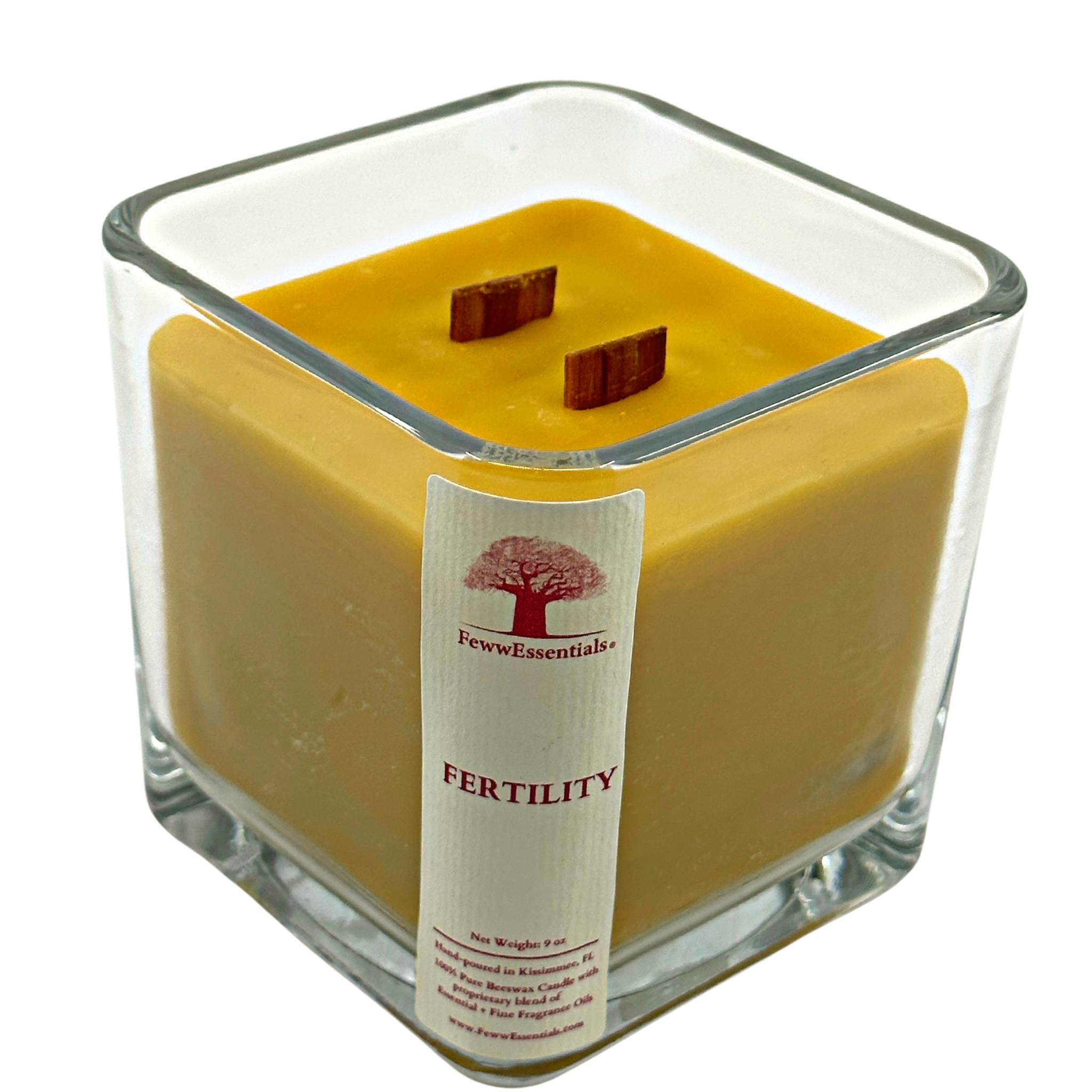 Pure Beeswax Candle (Unscented) - 9 oz