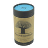 Image of FewwEssentials Dhoop Incense Sticks with the scent name Joy in a Circular Kraft Brown Box with Sky Blue Lid